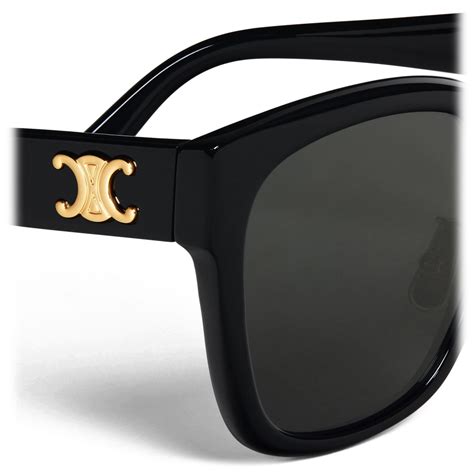 celine triomphe sunglasses black|CELINE Eyewear .